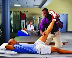 Stretching Rehab program at PT2Go Physical Therapy in Virginia Beach, VA and Moyock NC